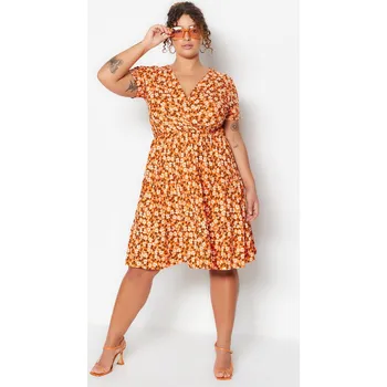 Dámské šaty Dámské šaty Trendyol Trendyol oranžová | krémová | tmavě červená 2249655