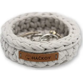 Úložný box Háčkov Háčkovaná šperkovnička Barva: Stone