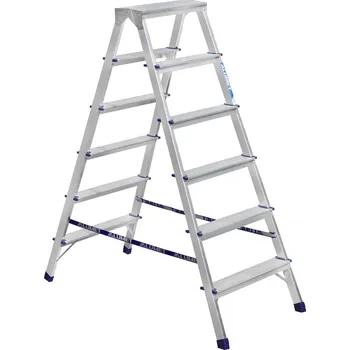 Železářství Alumet Schůdky hliníkové oboustranné počet příček 2x6