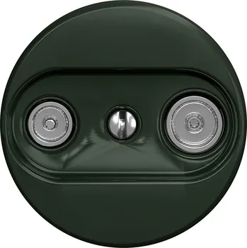 Elektrická zásuvka Kliklap - Retro účastnická zásuvka TV+R (koncová) bez rámečku zelená