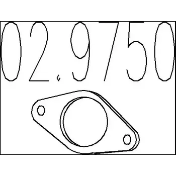 Těsnění výfuku MTS Těsnění výfukové trubky MTS 02.9750