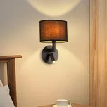 Brilagi - LED Nástěnná lampa DAYA 1xE14/40W/230V + LED/3W černá