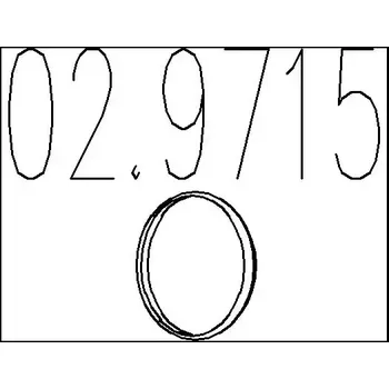 Těsnění výfuku MTS Těsnicí kroužek výfukové trubky MTS 02.9715