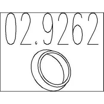 Těsnění výfuku MTS Těsnicí kroužek výfukové trubky MTS 02.9262