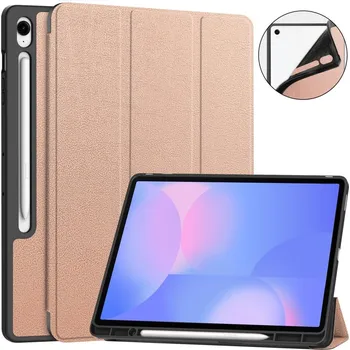 Pouzdro na tablet Casy chytré zavírací pouzdro na Samsung Galaxy Tab S10 FE+ - růžovozlaté