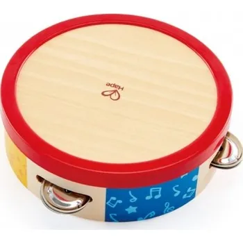 Hudební nástroj pro děti HAPE Tap-Along Tamburína dřevěná pro děti