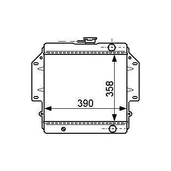 Chladič motoru LKQ Chladič vody 88.10.501