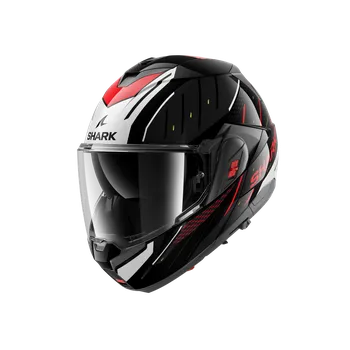 Helma na motorku Výklopná motocyklová přilba Shark OXO RYDGER černo-červená Velikost: XXL