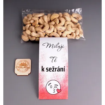 Mlsný pytlík - miluji Tě k sežrání Druh oříšků/suš.ovoce: Mandle v bílé čokoládě s kokosem