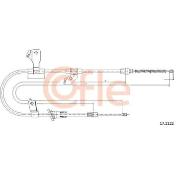 Autodíl COFLE Tažné lanko parkovací brzdy CFL 17.2122