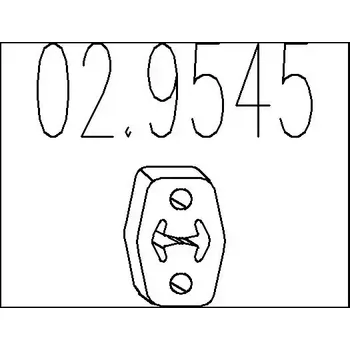 Auto-moto MTS Zarážka tlumiče výfuku MTS 02.9545