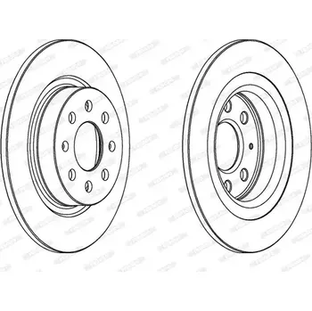 Brzdový systém FERODO Brzdový kotouč PREMIER - 264 mm FE DDF1299