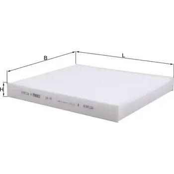 Kabinový filtr MAHLE Filtr - vzduch v interiéru MAO LA 74