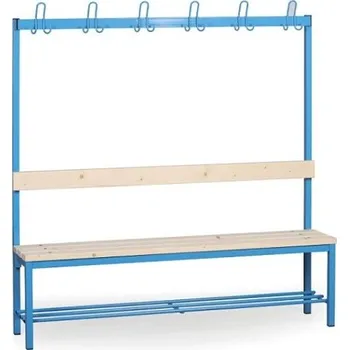 Věšák Biedrax Lavička s věšáky a roštem do šatny LS7508 - délka 1,5 m