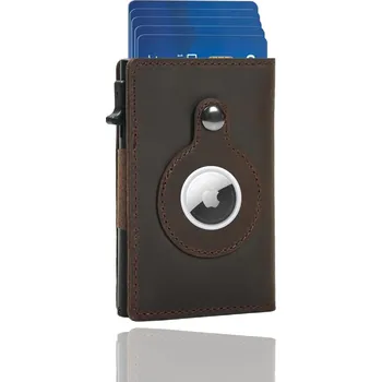 Peněženka Shine Wine kožená peněženka Airtag RFID slim