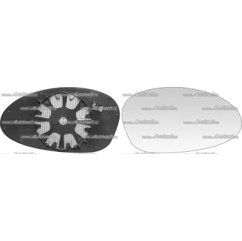 Auto zrcátko P sklo zrcátka s plastovým držákem 14.33.216