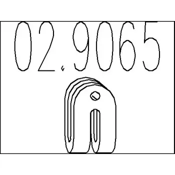 Tlumič výfuku MTS Zarážka tlumiče výfuku MTS 02.9065