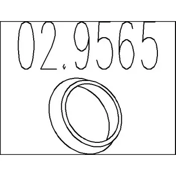 Automobilové těsnění MTS Těsnicí kroužek výfukové trubky MTS 02.9565