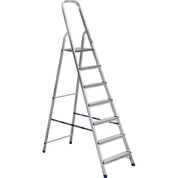 Schůdek Alumet Schůdky hliníkové jednostranné počet příček 6+1