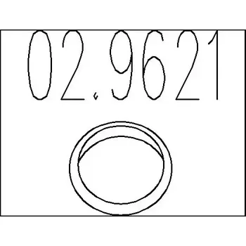 Automobilové těsnění MTS Těsnicí kroužek výfukové trubky MTS 02.9621