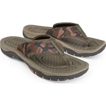 Rybářské oblečení Fox International Flip Flop Khaki/Camo