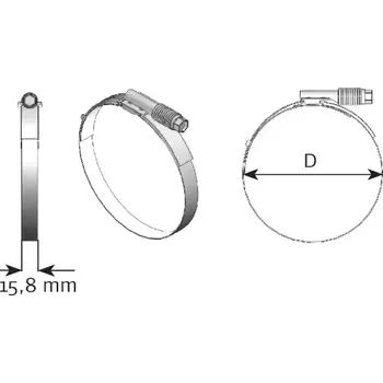 DINEX Upínač výfukového systému DNX 98872