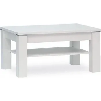 Konferenční stolek Mexico - konfereční stůl s policí Barva: bílá, Rozměry: 50 cm/110 cm/70 cm/