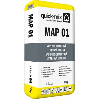 Omítka Quick-mix Omítka vápenocementová strojní MAP 01 0-1 mm 30 kg