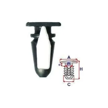 Prah karosérie ROMIX Příchytka plastového prahu - 10 ks RO A14929