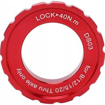 Kryt zámku Centerlock pro kolo ČERVENÝ