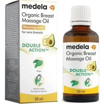 Masážní přípravek Medela organický masážní olej na prsy 50ml