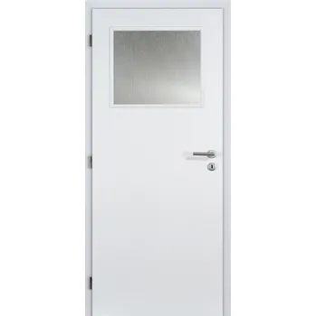 Interiérové dveře Dveře částečně prosklené 1/3 Doornite Basic bílá pravé 600 mm
