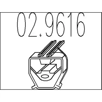 Tlumič výfuku MTS Zarážka tlumiče výfuku MTS 02.9616