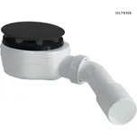 Oltens Pite Turbo vaničkový sifon, odtok 90 mm, plastový, černá mat
