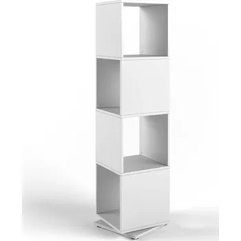 police Vicco Otočná Police Bílá Regál na Složky 360 Stupňů