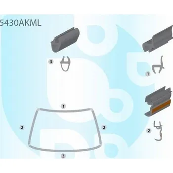 Autosklo PILKINGTON Těsnění - přední sklo WS GUMMMI AS 5430AKML