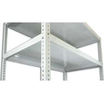 Dílenský regál Patro - šroubovaný regál Biedrax 45 x 130 cm - bílé