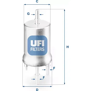 Filtr do auta UFI Palivový filtr UFI 31.832.00