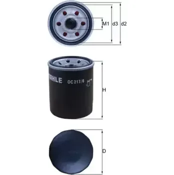 Olejový filtr KNECHT Olejový filtr KNC OC 217/6