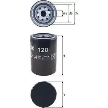 Olejový filtr MAHLE Olejový filtr MAO OC 120