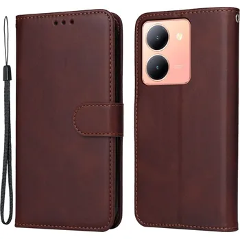 Pouzdro na mobilní telefon Clots knížkové pouzdro na Vivo Y36 - hnědé