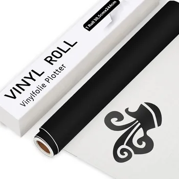 Stavební fólie IModeur vinylová fólie plotr černá matná 30x244cm