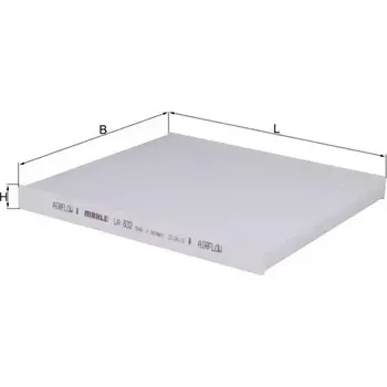 Kabinový filtr MAHLE Filtr vzduchu v interiéru MAO LA 832