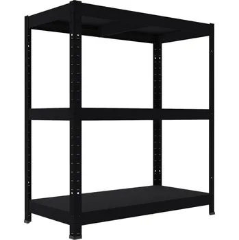 Dílenský regál Kovový regál do dílny Biedrax 40 x 80 x 90 cm, černý - 3 police kovové