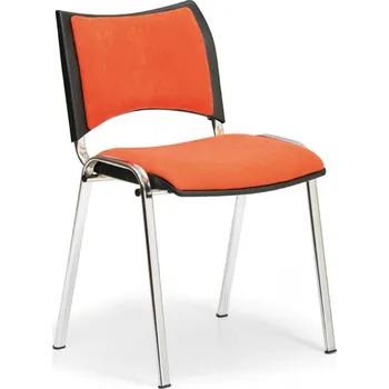 Jídelní židle Konferenční čalouněná židle, oranžová Biedrax Z9106o