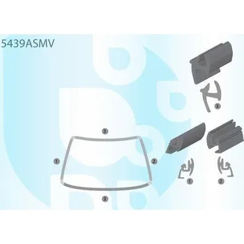 Autosklo PILKINGTON Bauset (lišta) - čelního okna AS 5439ASMV