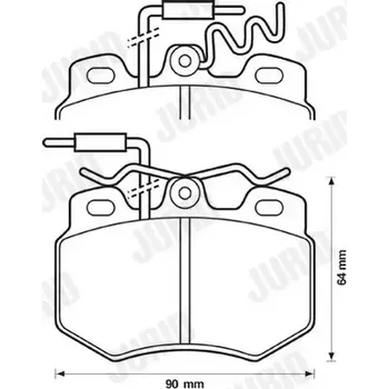 Brzdová destička JURID Sada brzdových destiček PREMIER JRD 571319J