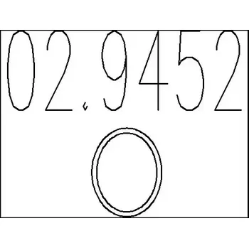 Automobilové těsnění MTS Těsnicí kroužek výfukové trubky MTS 02.9452