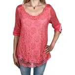 Fashion Dámská růžová halenka s dlouhým rukávem AGATA Barva: Růžová