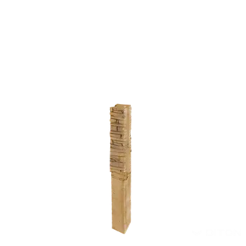 Příslušenství pro plot Diton Sloupek plotový Quick wall stone 120 150×150×2100 mm průběžný hnědý mix (8)